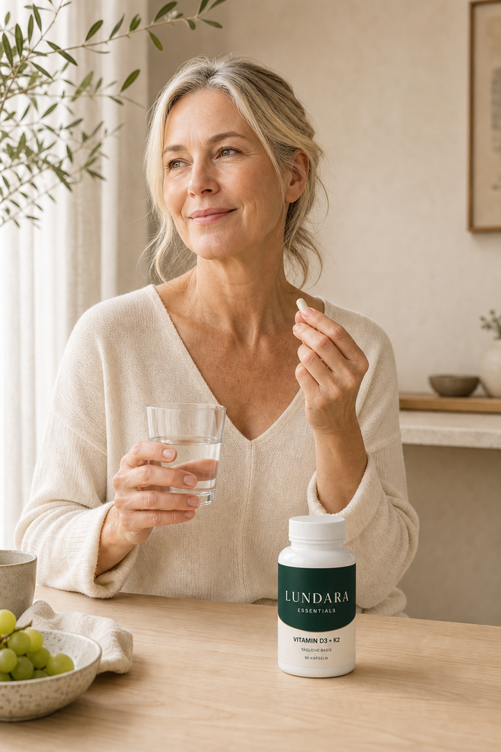 LUNDARA Essentials – Vitamin D3 + K2, 90 Kapseln