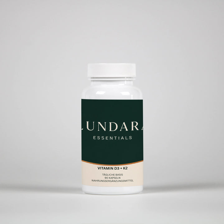 LUNDARA Essentials – Vitamin D3 + K2, 90 Kapseln